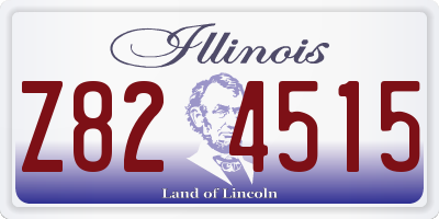 IL license plate Z824515