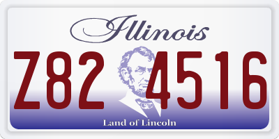 IL license plate Z824516