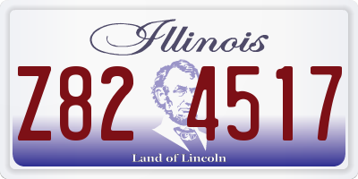 IL license plate Z824517