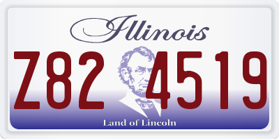 IL license plate Z824519