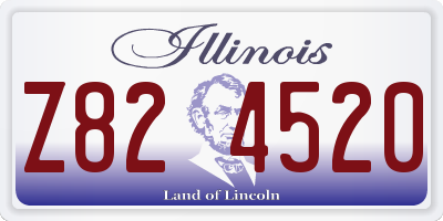 IL license plate Z824520