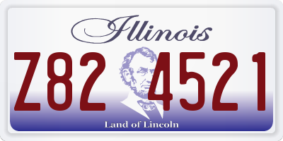 IL license plate Z824521