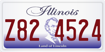 IL license plate Z824524