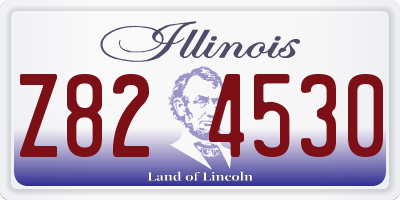 IL license plate Z824530