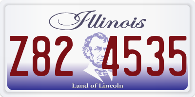 IL license plate Z824535