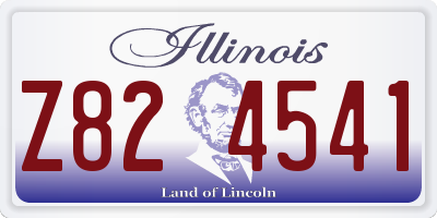 IL license plate Z824541