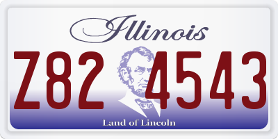 IL license plate Z824543