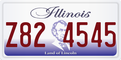 IL license plate Z824545