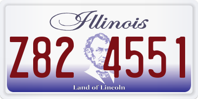 IL license plate Z824551