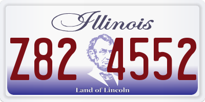 IL license plate Z824552