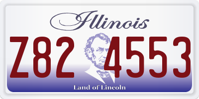 IL license plate Z824553
