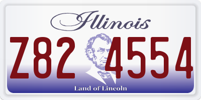 IL license plate Z824554