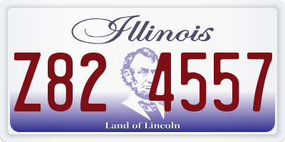 IL license plate Z824557