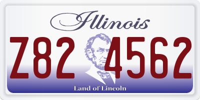 IL license plate Z824562