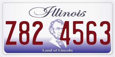 IL license plate Z824563