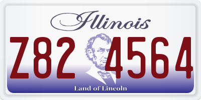IL license plate Z824564