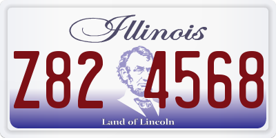 IL license plate Z824568