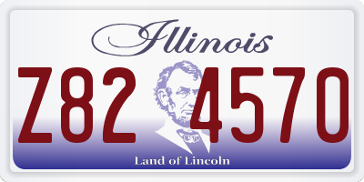IL license plate Z824570