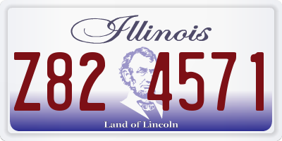IL license plate Z824571
