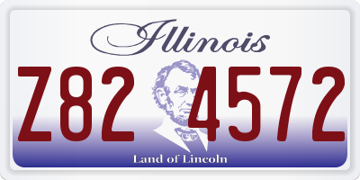 IL license plate Z824572