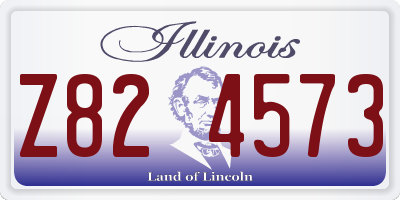 IL license plate Z824573