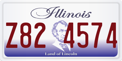 IL license plate Z824574