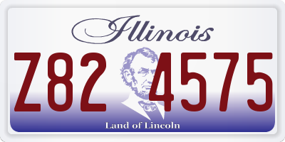 IL license plate Z824575