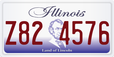 IL license plate Z824576