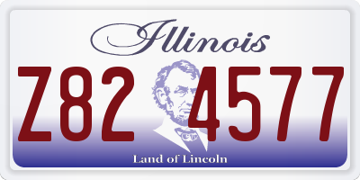 IL license plate Z824577