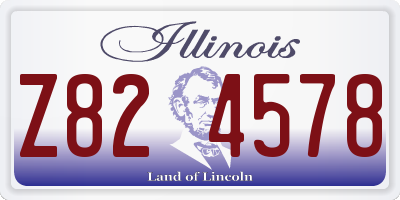 IL license plate Z824578