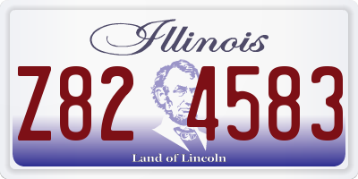 IL license plate Z824583