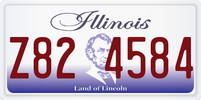 IL license plate Z824584