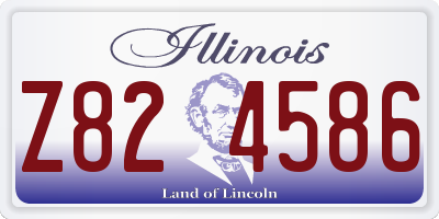 IL license plate Z824586
