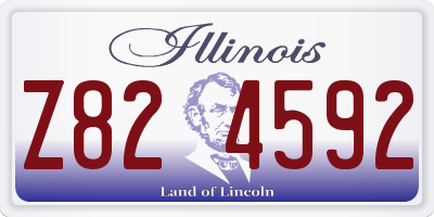 IL license plate Z824592