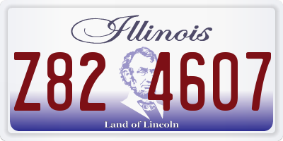 IL license plate Z824607