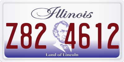 IL license plate Z824612