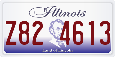IL license plate Z824613