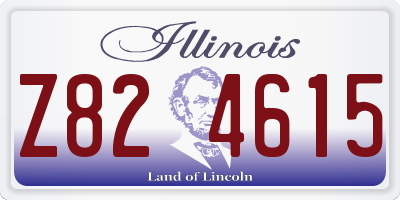 IL license plate Z824615