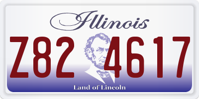 IL license plate Z824617