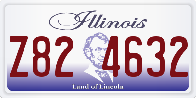 IL license plate Z824632