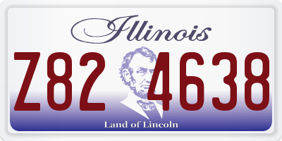 IL license plate Z824638