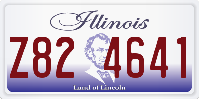 IL license plate Z824641