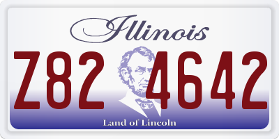 IL license plate Z824642