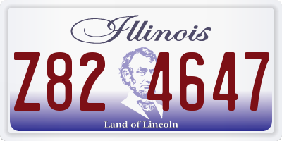 IL license plate Z824647