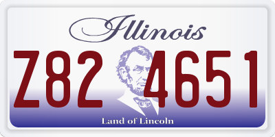 IL license plate Z824651