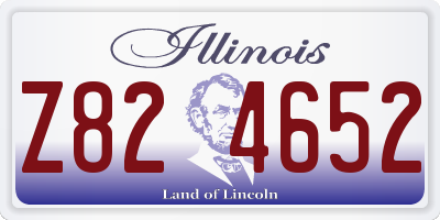 IL license plate Z824652