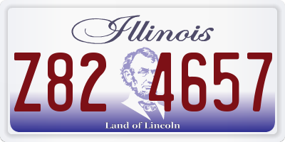IL license plate Z824657