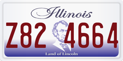 IL license plate Z824664