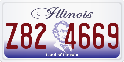 IL license plate Z824669