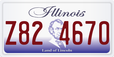IL license plate Z824670